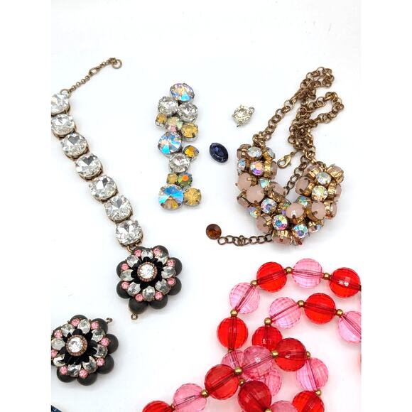 Lot of Five Broken/Missing Stones J. Crew Kate Spade Statement Necklaces - Picture 8 of 10